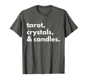 Funny shirts V-neck Tank top Hoodie sweatshirt usa uk au ca gifts for Tarot, Crystals, and Candles Magick Women Men T Shirt 2097000