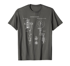 Funny shirts V-neck Tank top Hoodie sweatshirt usa uk au ca gifts for Vintage Tattoo Artist Gun Shirt - Inking Machine Drawing Tee 1369835