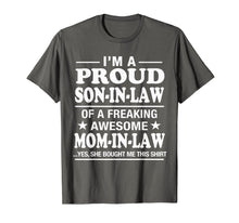 Load image into Gallery viewer, Funny shirts V-neck Tank top Hoodie sweatshirt usa uk au ca gifts for Proud Son In Law Of Awesome Mom In Law T-Shirt 1863636
