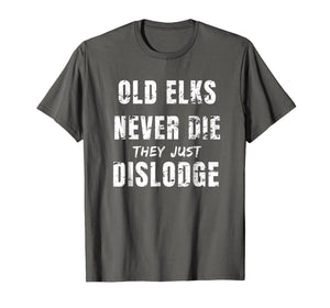 Funny shirts V-neck Tank top Hoodie sweatshirt usa uk au ca gifts for Lodge Member T-shirt Old Elks Never Die They Just Dislodge 1718153