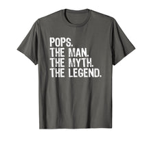 Load image into Gallery viewer, Mens Pops The Man The Myth The Legend Gift Father's Day T-Shirt
