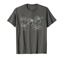 Load image into Gallery viewer, Salt And Copper Funny Periodic Table Chemistry Pun T Shirt
