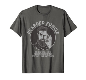 Funny shirts V-neck Tank top Hoodie sweatshirt usa uk au ca gifts for Bearded Funcle Best Coolest Uncle Ever T-Shirt 1880453