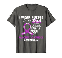 Load image into Gallery viewer, Funny shirts V-neck Tank top Hoodie sweatshirt usa uk au ca gifts for I Wear Purple For My Dad Pancreatic Cancer Awareness Tshirt 2949382
