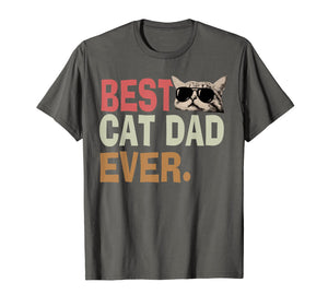 Funny shirts V-neck Tank top Hoodie sweatshirt usa uk au ca gifts for Vintage Best Cat Dad Ever T-Shirt Cat Daddy Father day 664021