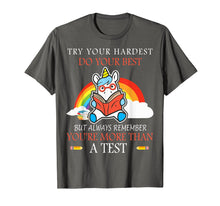 Load image into Gallery viewer, Funny shirts V-neck Tank top Hoodie sweatshirt usa uk au ca gifts for Try Your Hardest Funny Unicorn Reading Teacher Gifts Shirt 1968231
