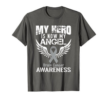 Load image into Gallery viewer, Funny shirts V-neck Tank top Hoodie sweatshirt usa uk au ca gifts for Great My Hero is Now my Angel Brain Cancer Awareness TShirt 2165910
