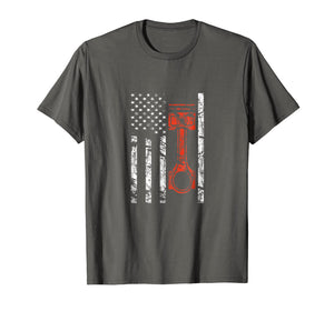 Funny shirts V-neck Tank top Hoodie sweatshirt usa uk au ca gifts for Vintage American Flag and Piston, Muscle Car T-Shirt 2079266