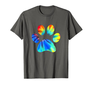 Funny shirts V-neck Tank top Hoodie sweatshirt usa uk au ca gifts for Tie Dye Paw Print T-Shirt 2217234