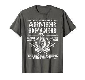 Funny shirts V-neck Tank top Hoodie sweatshirt usa uk au ca gifts for Armor of God T Shirt Men Women Bible Quote Christian Gift 1519156