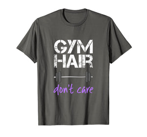 Funny shirts V-neck Tank top Hoodie sweatshirt usa uk au ca gifts for Workout T-Shirt Saying Gym Hair Don't Care Women Fitness 750252
