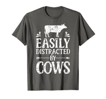 Load image into Gallery viewer, Funny shirts V-neck Tank top Hoodie sweatshirt usa uk au ca gifts for Easily Distracted By Cows T Shirt Cow Men Women Gifts Farmer 491137
