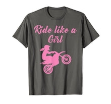 Load image into Gallery viewer, Funny shirts V-neck Tank top Hoodie sweatshirt usa uk au ca gifts for Ride Like A Girl Dirt Bike Motocross Braap T-Shirt 1381238
