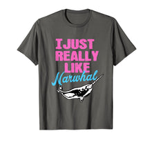 Load image into Gallery viewer, Funny shirts V-neck Tank top Hoodie sweatshirt usa uk au ca gifts for I Just Really Like Narwhal Shirt Granddaughter Pink Girlish 4165115
