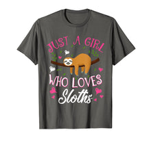 Load image into Gallery viewer, Funny shirts V-neck Tank top Hoodie sweatshirt usa uk au ca gifts for Just A Girl Who Loves Sloths T-Shirt 1790182
