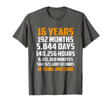 Load image into Gallery viewer, Funny shirts V-neck Tank top Hoodie sweatshirt usa uk au ca gifts for 16th Birthday Countdown 16 Years Old Being Awesome T-Shirt 2473734
