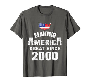 Funny shirts V-neck Tank top Hoodie sweatshirt usa uk au ca gifts for Make America Great Since 2000 19th Year Old 19 Birthday Gift 282684