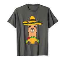Load image into Gallery viewer, Funny shirts V-neck Tank top Hoodie sweatshirt usa uk au ca gifts for Llama Eating Taco Shirt | Cool Mexican Alpaca Funny Gift 1999717

