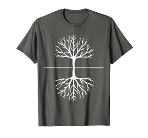 Tree and Roots T Shirt - Camping Outdoors Nature Reflection