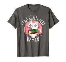 Load image into Gallery viewer, Funny shirts V-neck Tank top Hoodie sweatshirt usa uk au ca gifts for Love Ramen Japanese Noodles T-Shirt Kawaii Anime Cat Gifts 1514539
