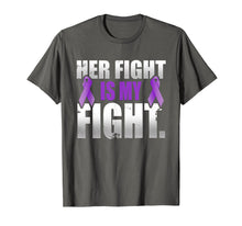 Load image into Gallery viewer, Funny shirts V-neck Tank top Hoodie sweatshirt usa uk au ca gifts for Her Fight Is My Fight Hodgkin&#39;s Lymphoma Violet Ribbon T Shi 3975934
