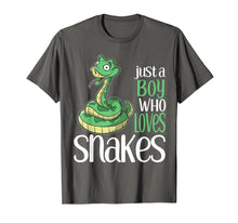 Load image into Gallery viewer, Funny shirts V-neck Tank top Hoodie sweatshirt usa uk au ca gifts for Just a Boy Who Loves Snakes Gift T Shirt for Kids and Boys 360106
