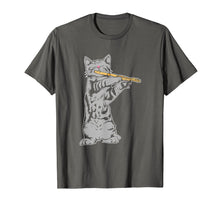 Load image into Gallery viewer, Funny shirts V-neck Tank top Hoodie sweatshirt usa uk au ca gifts for Cat Playing Flute T-shirt Cool Musician Marching Band 1579409
