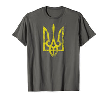 Load image into Gallery viewer, Funny shirts V-neck Tank top Hoodie sweatshirt usa uk au ca gifts for Ukrainian Grunge Tryzub Vintage Trident Slavic T-Shirt 1855115
