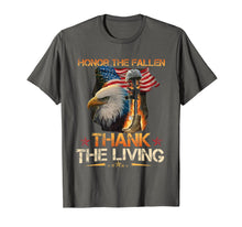 Load image into Gallery viewer, Funny shirts V-neck Tank top Hoodie sweatshirt usa uk au ca gifts for Veteran Shirt Honor the Fallen Thank the Living USA Flag 559083
