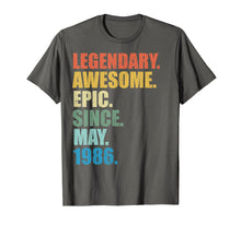 Load image into Gallery viewer, Funny shirts V-neck Tank top Hoodie sweatshirt usa uk au ca gifts for Legendary Awesome Epic Since May 1986 33 Years Old Tshirt 1707885
