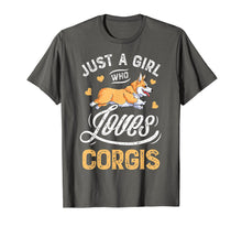 Load image into Gallery viewer, Funny shirts V-neck Tank top Hoodie sweatshirt usa uk au ca gifts for Corgi Shirt Kids Women Just a Girl Who Loves Corgis Men Gift 1241793
