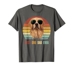 Mens Best Dog Dad Ever Golden Retriever Tshirt Father's Day Gifts 127868