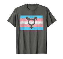 Load image into Gallery viewer, Transgender Pride Flag With Trans Man Woman Symbol T Shirt
