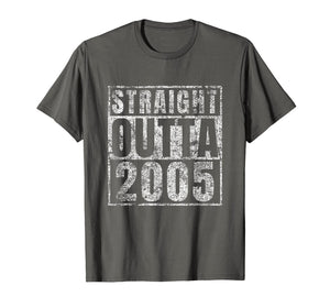 Straight Outta 2005 14th Birthday Gift 14 Year Old T-Shirt