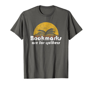 Funny shirts V-neck Tank top Hoodie sweatshirt usa uk au ca gifts for Vintage Reading Book Shirt Bookmarks Quitters Sunset Gift 1774453