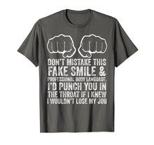 Load image into Gallery viewer, Funny shirts V-neck Tank top Hoodie sweatshirt usa uk au ca gifts for Job Makes Me Want To Throat Punch Coworkers Funny T-Shirt 584399
