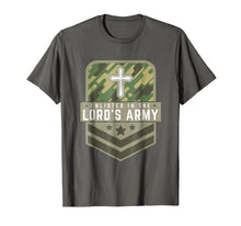 Load image into Gallery viewer, Funny shirts V-neck Tank top Hoodie sweatshirt usa uk au ca gifts for Enlisted in the Lord&#39;s Army Faith Religious T-Shirt Cross 1673113
