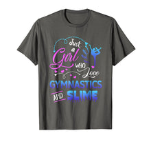 Load image into Gallery viewer, Funny shirts V-neck Tank top Hoodie sweatshirt usa uk au ca gifts for Womens Just A Girl Who Loves Gymnastics And Slime T-Shirt 2397705

