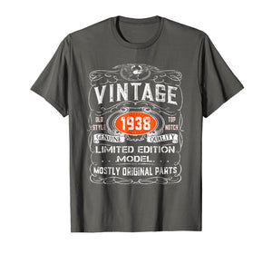 Funny shirts V-neck Tank top Hoodie sweatshirt usa uk au ca gifts for Vintage 1938 T-Shirt - 80th birthday gift shirt 1013659