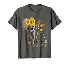 Load image into Gallery viewer, Funny shirts V-neck Tank top Hoodie sweatshirt usa uk au ca gifts for I&#39;m A Happy Go Lucky Ray Of F cking Sunshine Elephant Tshirt 1919533

