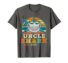 Load image into Gallery viewer, Retro Vintage Uncle Shark Tshirt Funny Birthday Gifts Family
