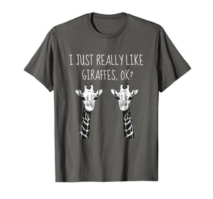 Funny shirts V-neck Tank top Hoodie sweatshirt usa uk au ca gifts for I Just Really Like Giraffes Cute Zoo Safari Animal T-Shirt 2214922