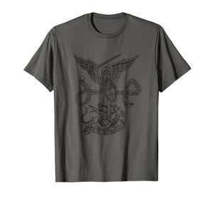 Funny shirts V-neck Tank top Hoodie sweatshirt usa uk au ca gifts for Saint St Michael Catholic Archangel Angel T-Shirt 541643