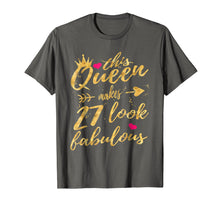 Load image into Gallery viewer, Funny shirts V-neck Tank top Hoodie sweatshirt usa uk au ca gifts for This Queen Makes 27 Look Fabulous 27th Birthday Shirt Women 834965
