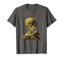 Load image into Gallery viewer, Funny shirts V-neck Tank top Hoodie sweatshirt usa uk au ca gifts for Vincent Van Gogh - Smoking Skeleton 1932392
