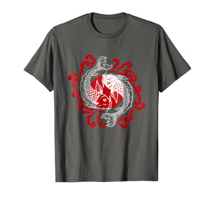 Funny shirts V-neck Tank top Hoodie sweatshirt usa uk au ca gifts for Japanese Fish Tattoo Pisces Yin Yang T-shirt 3006297