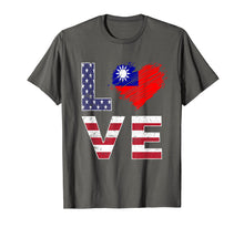 Load image into Gallery viewer, Funny shirts V-neck Tank top Hoodie sweatshirt usa uk au ca gifts for USA Taiwan Flag Heart Taiwanese American Flag Shirt 1972104
