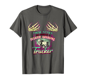 Funny shirts V-neck Tank top Hoodie sweatshirt usa uk au ca gifts for Trucker's Wife Funny Shirt 2029767