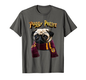 Puggy Potter magic wizard Pug Shirt - Funny Pug Tshirt