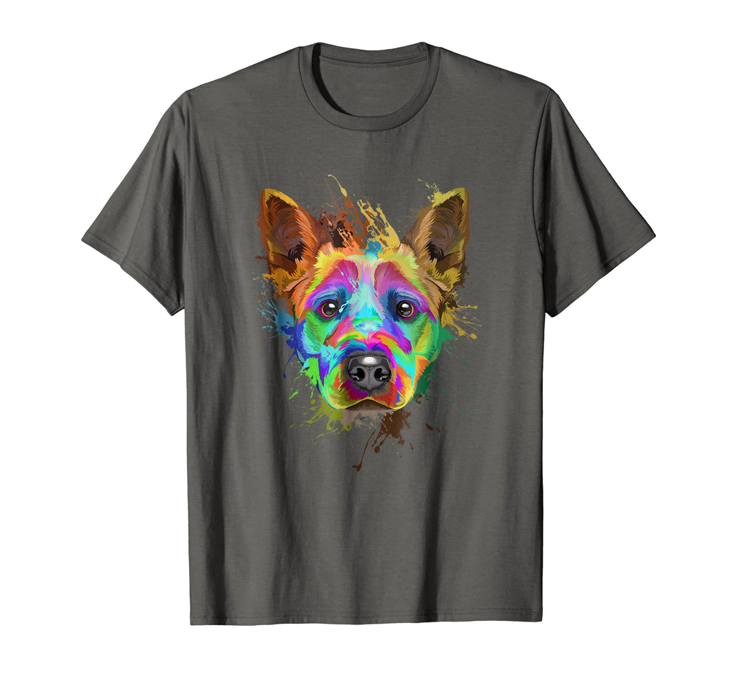Funny shirts V-neck Tank top Hoodie sweatshirt usa uk au ca gifts for Splash Art Cattle Dog T-Shirt | Blue heeler Lover Gifts 399555